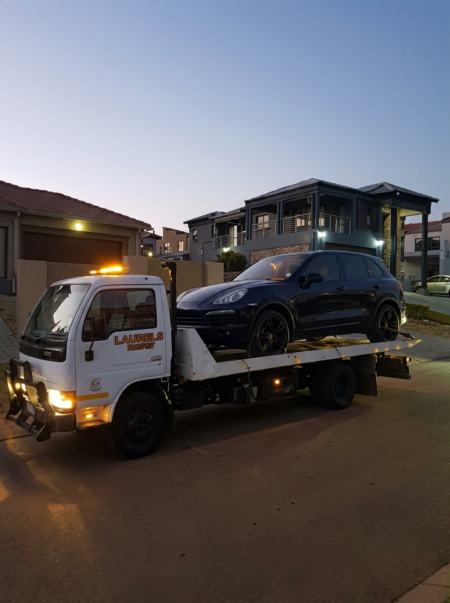 Juels Towing night-time vehicle recovery in Pretoria